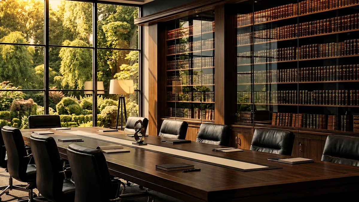 Luxury law office conference room