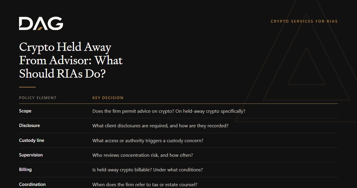 Scope, Disclosure, Custody line, Supervision compared on key decision